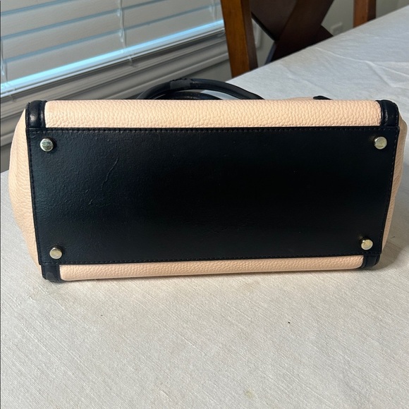 Kate Spade New York Caroline Lane Duncan Soft Roseta/Black Leather Satchel Bag - Picture 8 of 17